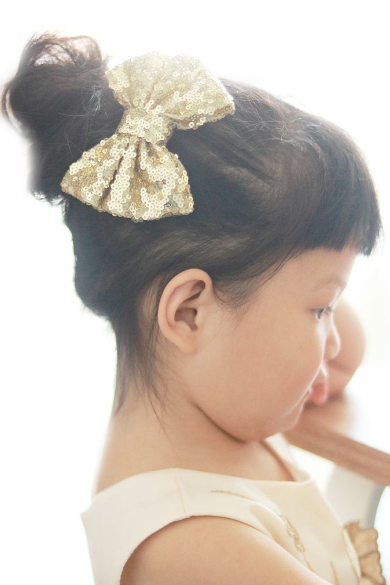 Missgrace Hot Gold Hair Bow.Hair Bows, Hair Clips,Girls Hair Bows.Hair Bows - Image 1